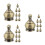 24 Pcs Lamp Finial Cap Knob Thread Decorative Topper For Shade Brass 7