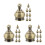 24 Pcs Lamp Finial Cap Knob Thread Decorative Topper For Shade Brass 9