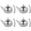 4Pcs Stainless Steel Coffee Kettle With Strainer For Home 6
