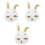 3pcs Easter Bunny Head Pinata Sugar Filled Party Toy 3