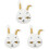 3pcs Easter Bunny Head Pinata Sugar Filled Party Toy 2