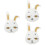 3pcs Easter Bunny Head Pinata Sugar Filled Party Toy 6