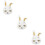 3pcs Easter Bunny Head Pinata Sugar Filled Party Toy 9