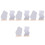 8 Pcs Mirror Table Wooden Base Acrylic Desktop Office 2