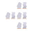 8 Pcs Mirror Table Wooden Base Acrylic Desktop Office 5