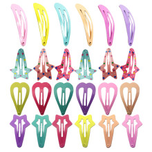 48 Pcs Candy Color Stoving Varnish Hairpins For Girls
