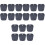 30 Pcs 6 Inches Brace Shoe Stretcher Black 3