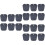30 Pcs 6 Inches Brace Shoe Stretcher Black 6