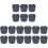30 Pcs 6 Inches Brace Shoe Stretcher Black 2