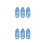 6 Pcs Sky Pattern Ultra-Thin Webcam Slide Covers 10