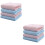 2 Pieces Washcloth Bathroom Accessory Fresh Style Pure Color Face 6