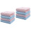 2 Pieces Washcloth Bathroom Accessory Fresh Style Pure Color Face 4