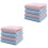 2 Pieces Washcloth Bathroom Accessory Fresh Style Pure Color Face 3