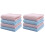 2 Pieces Washcloth Bathroom Accessory Fresh Style Pure Color Face 2