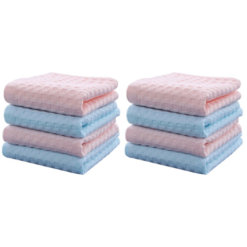 2 Pieces Washcloth Bathroom Accessory Fresh Style Pure Color Face 1
