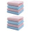 2 Pieces Washcloth Bathroom Accessory Fresh Style Pure Color Face 5