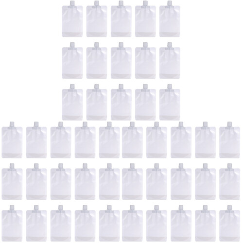 150 Pcs Disposable Juice Bag With Straw Stand-Up 1