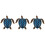 3 Pcs Iron Tortoise Pendant Colored Turtle Wall Decoration 4