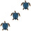 3 Pcs Iron Tortoise Pendant Colored Turtle Wall Decoration 5