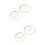 20 Pcs Multi-Size Simple Dreamcatcher Round Gold Metal Ring For Diy 7