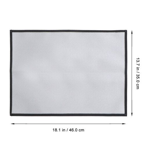 2 Pcs  Portable Fire Resistance Blanket Protection Blanket (Silver) 1