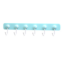2Pcs Adhesive Wall Hanger For Seamless Door Rear Shelving Blue