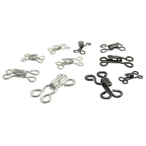 50 Pcs Hooks Eyes Bra Hook Sewing Hooks Hook Eye Sewing Eye Closure Replacement Brai 2