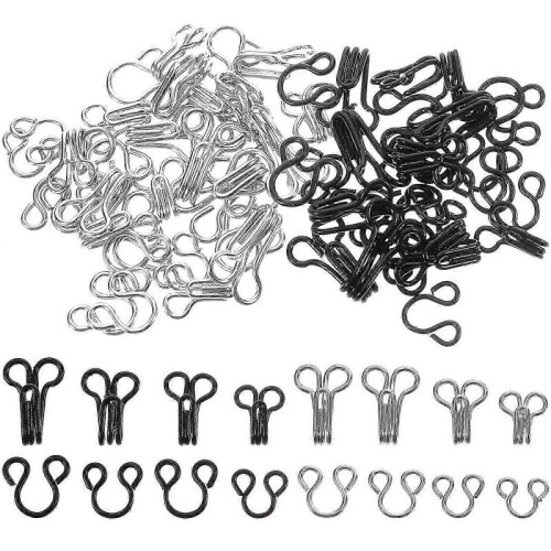 50 Pcs Hooks Eyes Bra Hook Sewing Hooks Hook Eye Sewing Eye Closure Replacement Brai 1