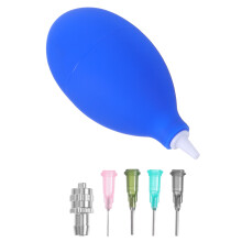 4 Sets Ceramic Precision Applicator With Fine Tip Blue Rubber Bottle