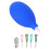 4 Sets Ceramic Precision Applicator With Fine Tip Blue Rubber Bottle 1