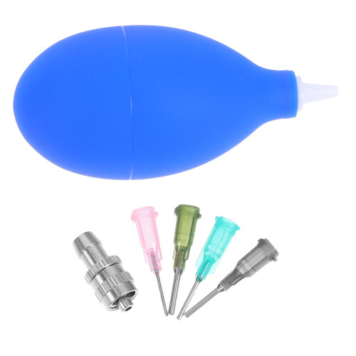 4 Sets Ceramic Precision Applicator With Fine Tip Blue Rubber Bottle 2