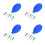 4 Sets Ceramic Precision Applicator With Fine Tip Blue Rubber Bottle 7