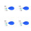 4 Sets Ceramic Precision Applicator With Fine Tip Blue Rubber Bottle 9