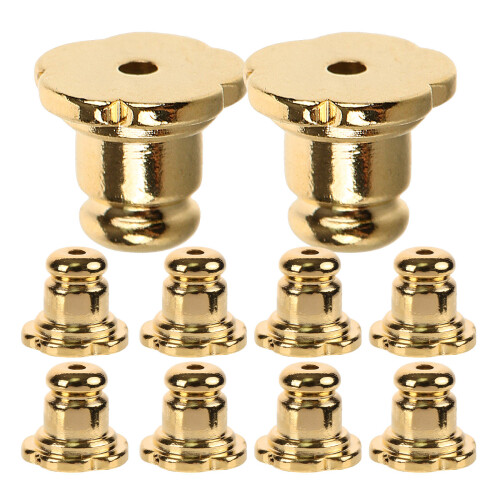10pcs Electroplate Earring Backs Stoppers Studs Replacement 2