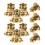 10pcs Electroplate Earring Backs Stoppers Studs Replacement 11