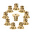 10pcs Electroplate Earring Backs Stoppers Studs Replacement 10