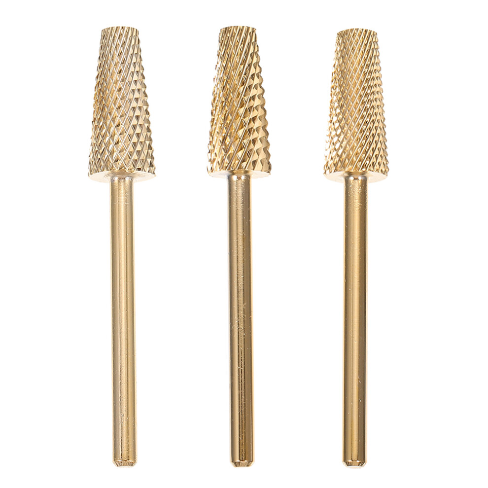 Villcase 3Pcs Nail Drill Bits For Polishing And Grinding In Manicure