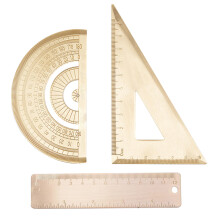 3sets Carpenters Protractor Ruler Drawing Tools Triangle Ruler