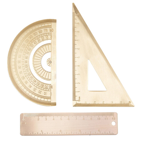 3sets Carpenters Protractor Ruler Drawing Tools Triangle Ruler