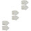 60 Pcs Tea Bags Disposable Mesh Bag White 5