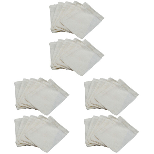 60 Pcs Tea Bags Disposable Mesh Bag White 1