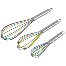 Silicone Whisk, Silicone Balloon Whisk with Soft Grip Handle