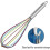 Silicone Whisk, Silicone Balloon Whisk with Soft Grip Handle 3