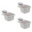 3 Pack Dinning Table Trash Bin Bins Garbage Can Storage Box 6