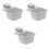 3 Pack Dinning Table Trash Bin Bins Garbage Can Storage Box 3