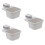3 Pack Dinning Table Trash Bin Bins Garbage Can Storage Box 7