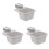 3 Pack Dinning Table Trash Bin Bins Garbage Can Storage Box 2
