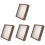 4Pcs Wooden Dried Flower Frame Display Stand Shadow Box Case 4