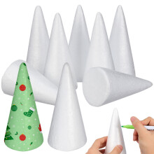 Set Of 2 Small Polystyrene Cones Crafting For Diy Crafts Children