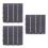 3Pcs Plastic Interlocking Deck Tile Waterproof Outdoor Flooring Grey 4